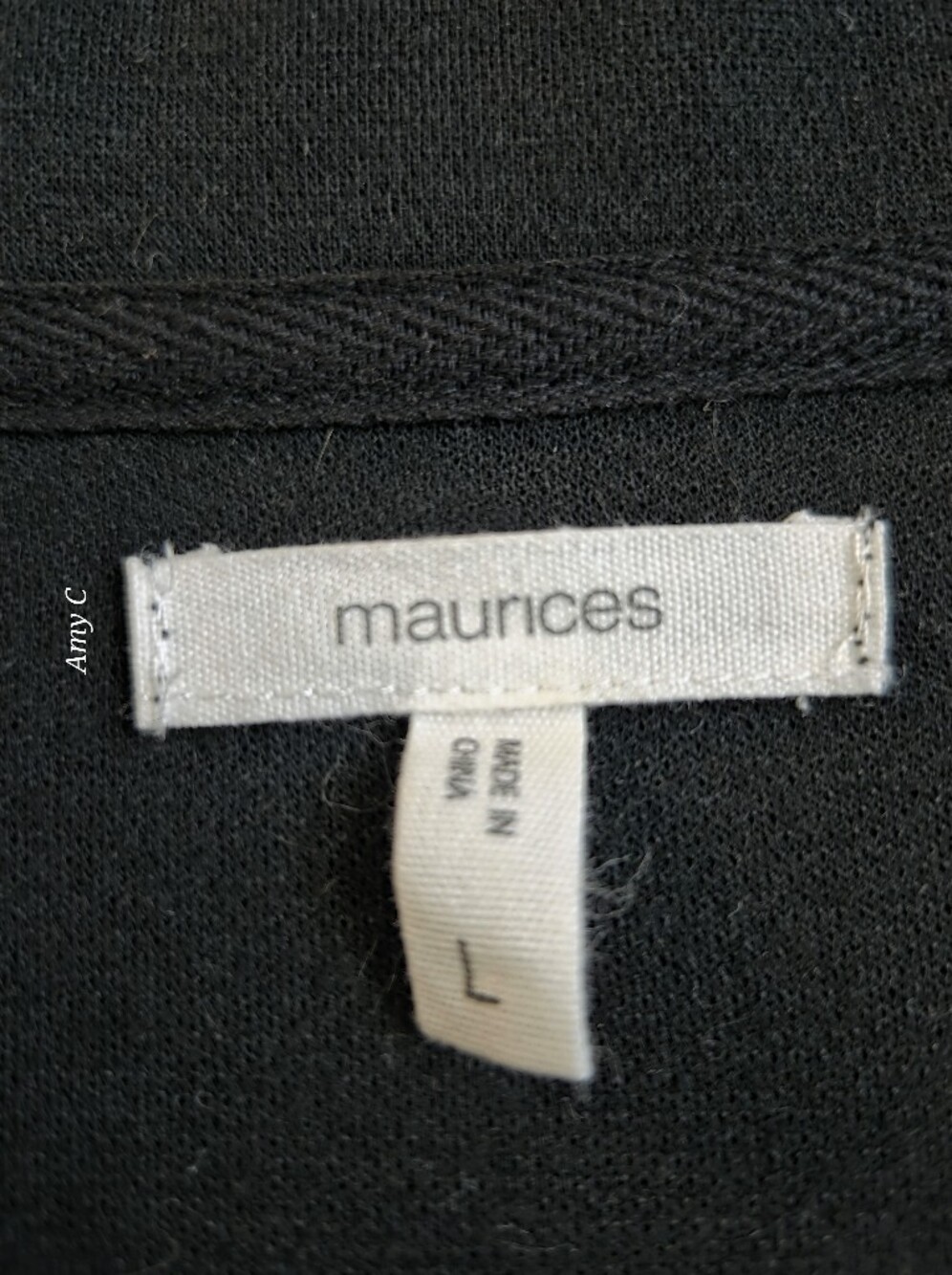 Maurices Knit Black Duster Size Large EUC - Picture 6 of 10